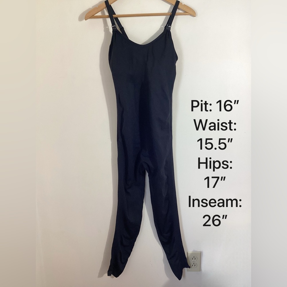 Postpartum Nursing Workout Jumpsuit Sz L Compression - Picture 4 of 13